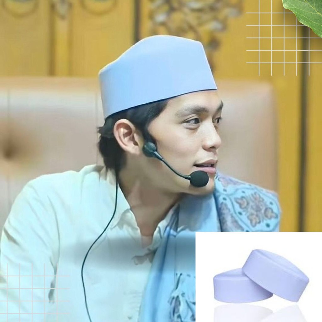 Peci Kalbut Putih Fiber Original, Kopiah Ala Gus Iqdam Santri Style
