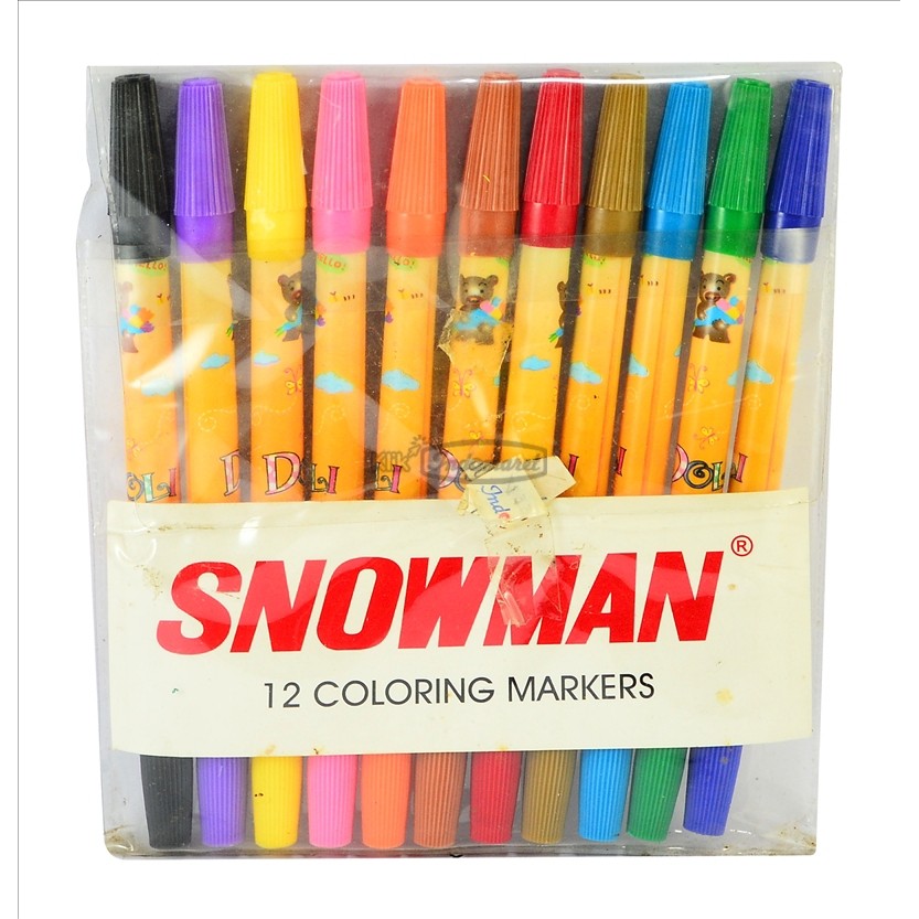 SNOWMAN SPIDOL 12 WARNA