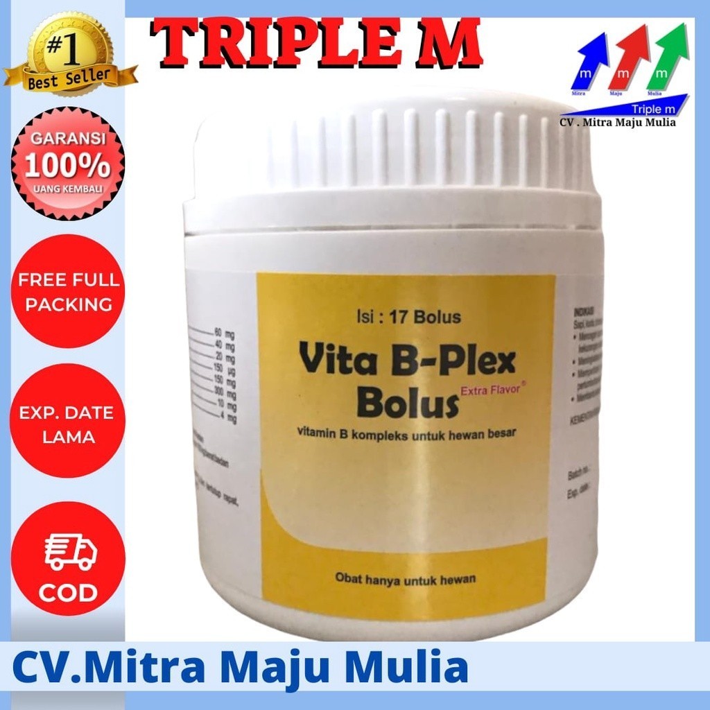 VITA B PLEX BOLUS Vita B-Plex Bolus, Vita BPlex Bolus MEDION Tingkatkan Nafsu Makan Pertumbuhan