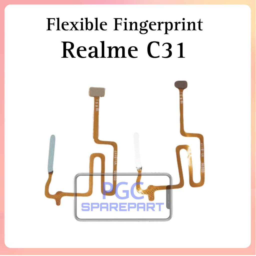 Flexible Fingerprint Realme C31 / RMX3501 - Flexibel Fleksibel Fleksible Fx Tombol Button Sensor Sid