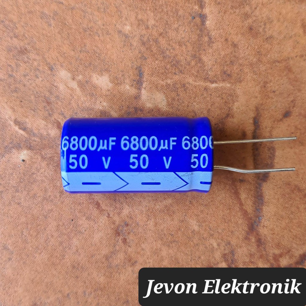 Capasitor Elco 6800 uf 50 v volt NCH Original kapasitor elko 6800uf 50v Asli Ori