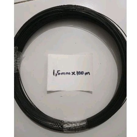 jeruji Ruji fiber import hitam 1.5mm x 100meter | jeruji fiber kandang 1 5 x 100m
