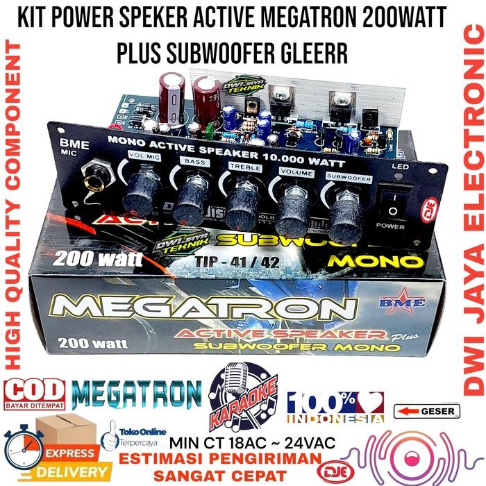 KIT POWER SPEAKER AKTIF MEGATRON 200 WATT CVJA