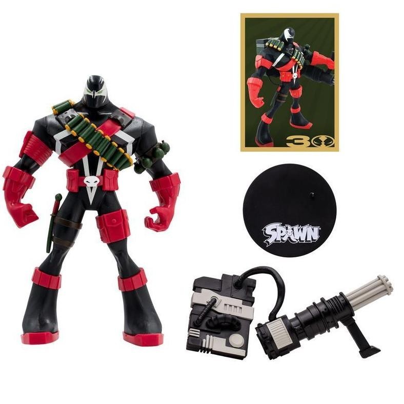 BERGARANSI PROMO  MCFARLANE TOYS COMMANDO SPAWN (DIGITALLY REMASTERED) 7" FIGURE MCFARLANE TOYS