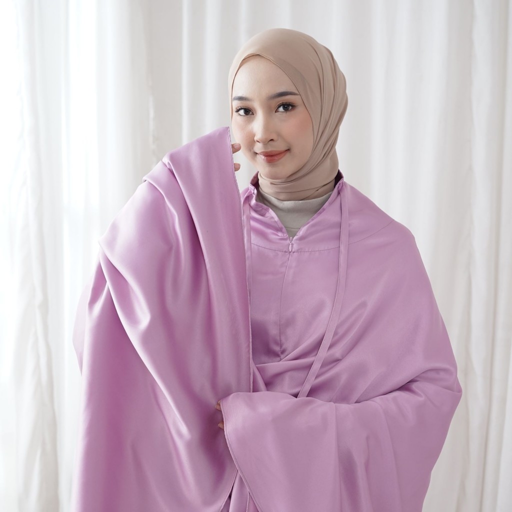 Mukena Dewasa Premium Hawa Series - Lilac / Mukena Dewasa / Mukena Lebaran / Mukena Velvet Silk Prem
