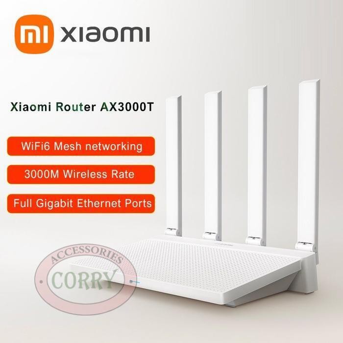 Xiaomi AX3000T Router Wifi Gigabit LAN WAN Port Dual Channel 2.4 5 Ghz Original