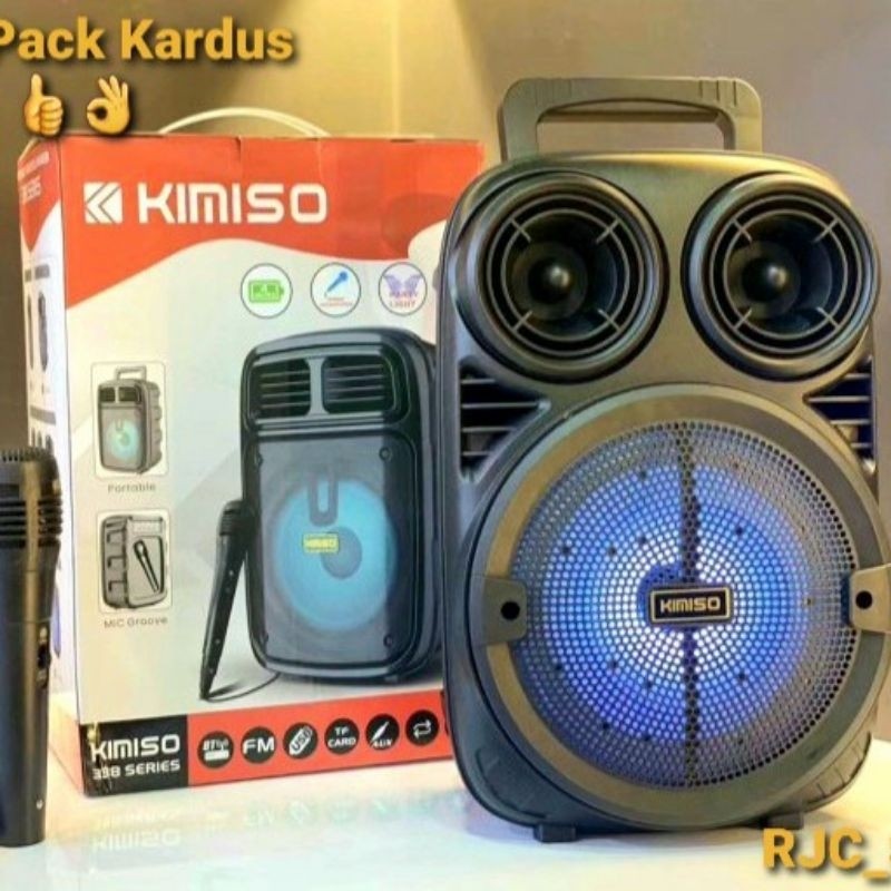 misbakuljangan COD Speaker Bluetooth wireless Kimiso MKC-3381 Salon Speaker Karoke Super Bass