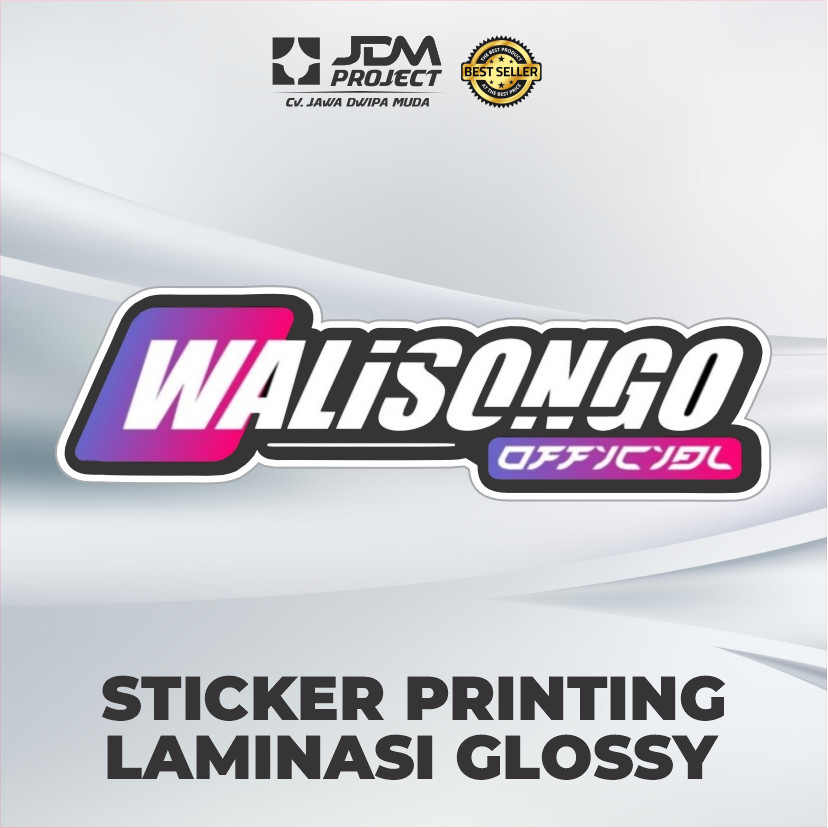Stiker WALISONGO Official W9 STYLE Wecembilan Sticker GL Herex