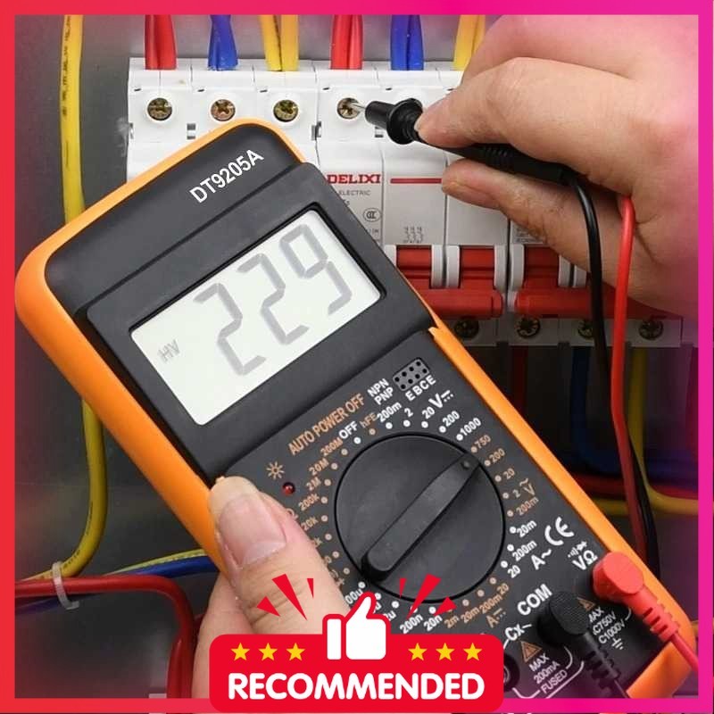 RICHMETERS Pocket Size Digital Multimeter - DT9205A