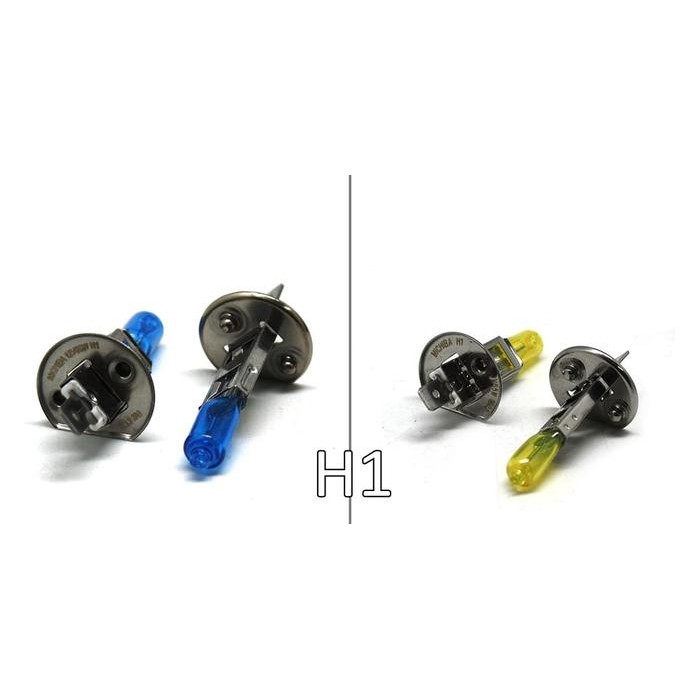 Bohlam Halogen H1 H3 H4 H7 H8 H11 H16 Michiba Putih Kuning - H1, Putih