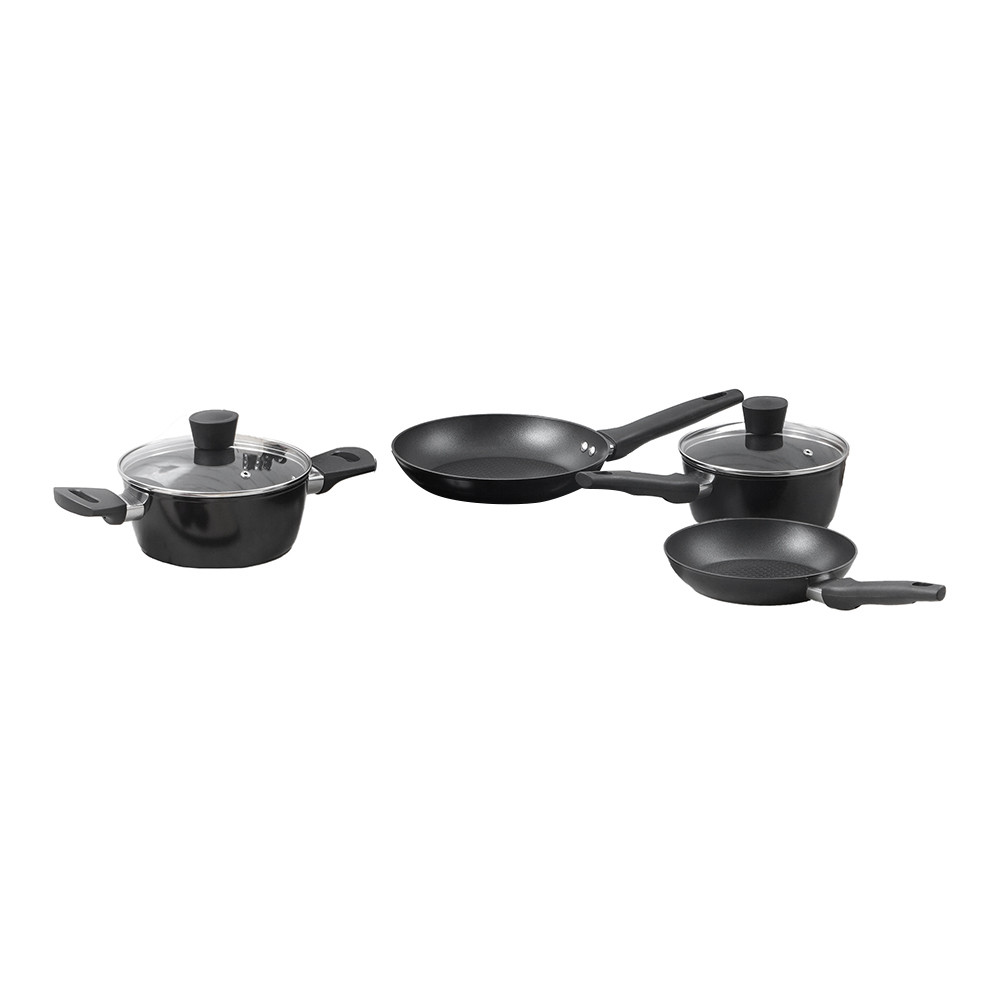 Informa Cooking Color Set 6 Pcs Levi Perlengkapan Masak - Hitam Cookware Set Set Wajan Peralatan Mas