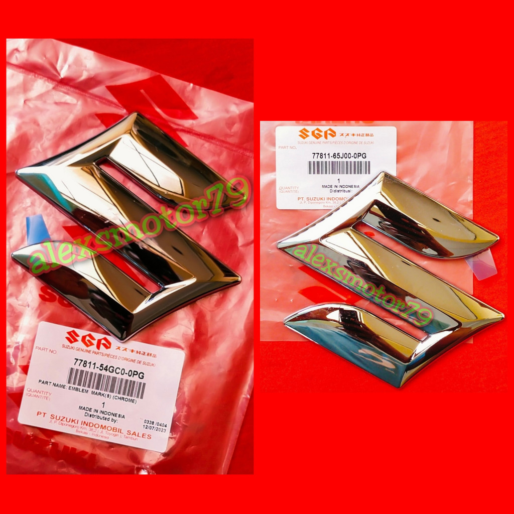Emblem Logo Tulisan ( S ) Depan Suzuki APV Original SGP