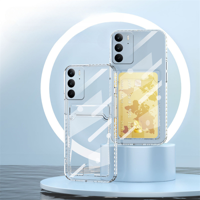 CASE REALME C71, C75, C75X CASE CARD CLEAR TRANSPARAN SOFT SLOT CARD / WALLET CASE
