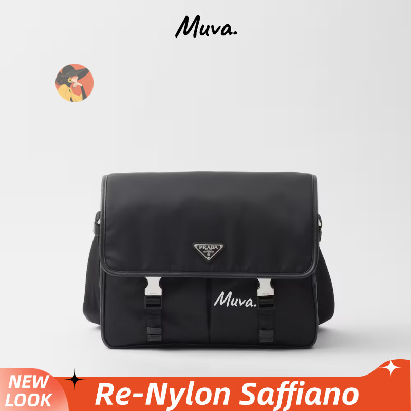 Tas wanita Prada Re-Nylon Regenerated Nylon Saffiano