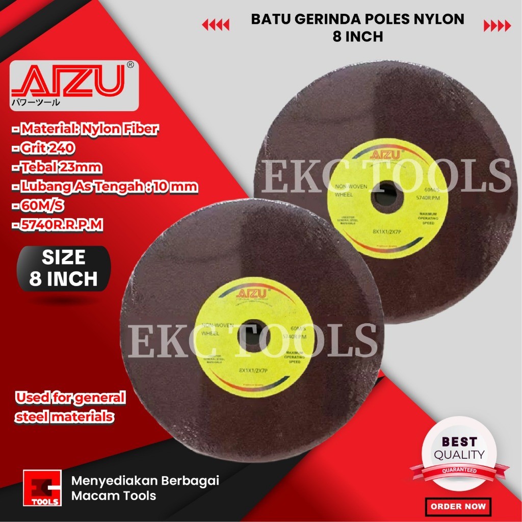 TEAMOR Nylon Grinding fiber polishing wheel 8 inch batu gerinda poles nylon