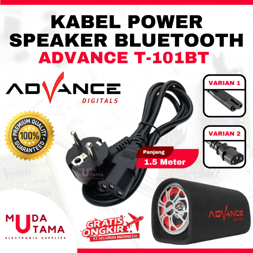 KABEL LISTRIK SPEAKER BLUETOOTH ADVANCE T-101BT | COK KABEL SPEAKER ADVANCE | COK KABEL SPEAKER BLUE