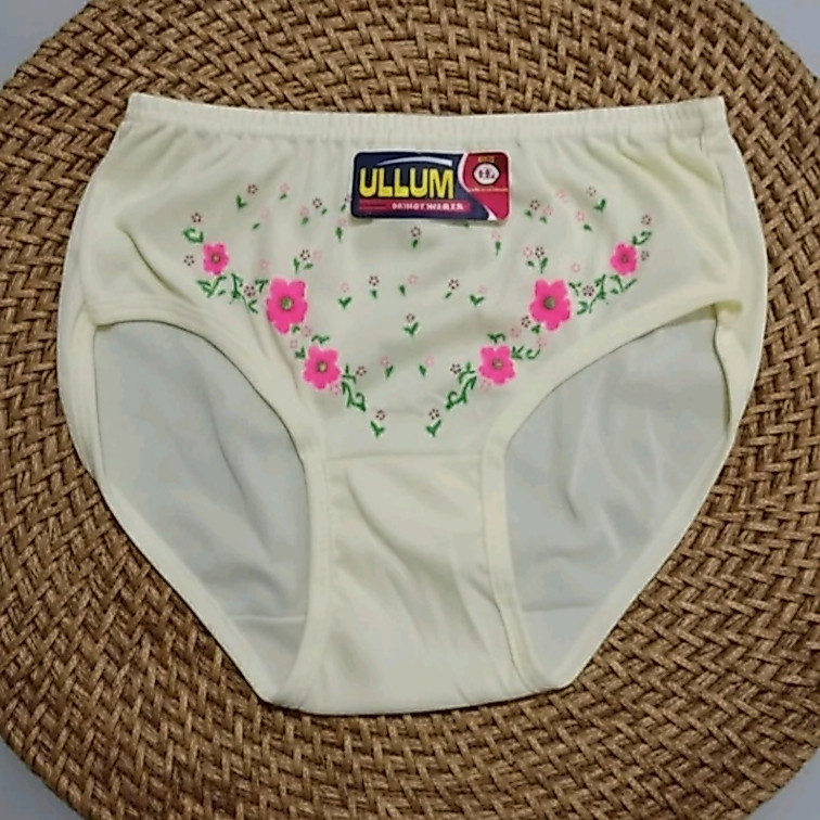 ULLUM - ISI 6 PCS Celana Dalam Haid Wanita DEWASA JUMBO cd cewek MOTIF BUNGA L XL 3L 4L 5L CD BUMIL