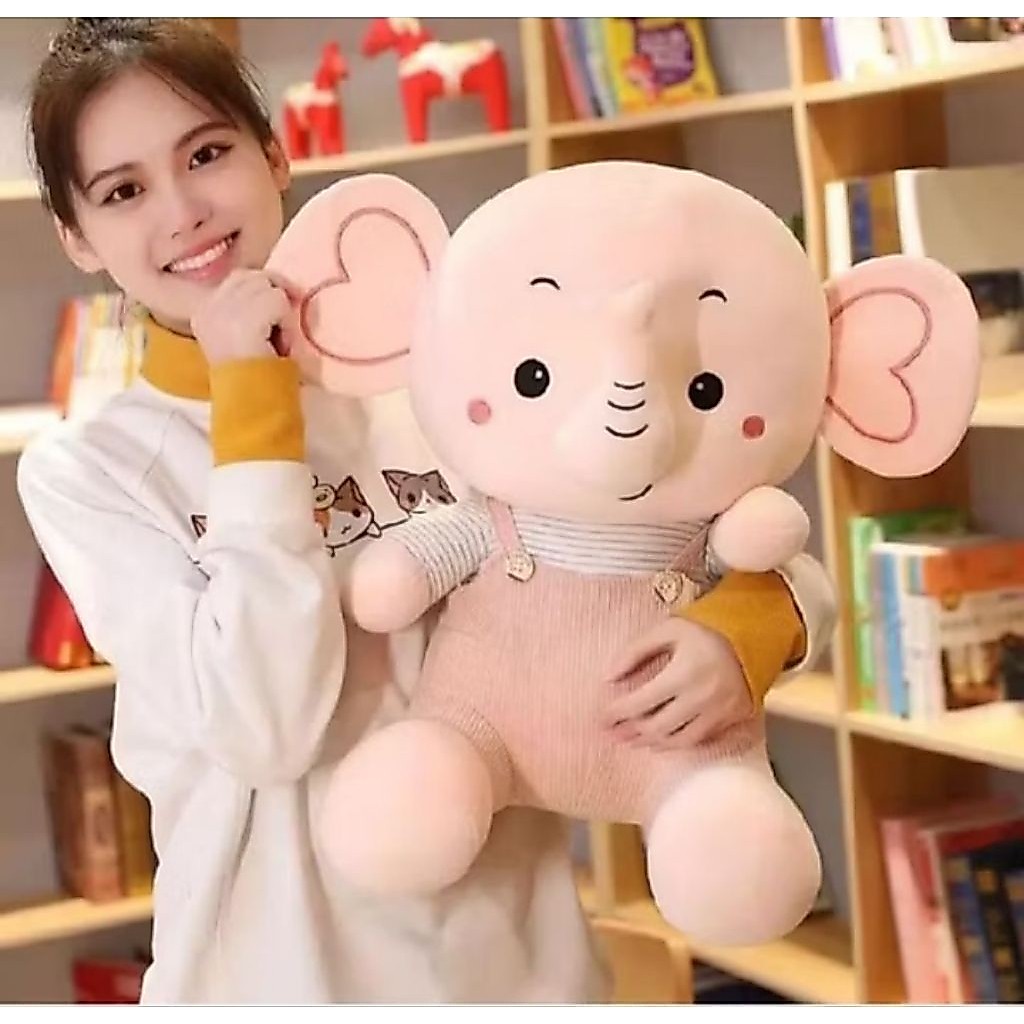Boneka gajah duduk pake baju lucu dan imut/halus lembut/ new design/gajah miniso/ pas buat hadiah