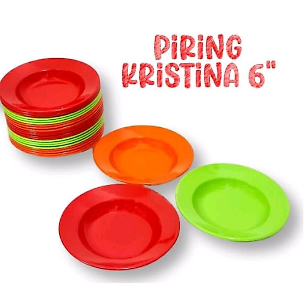 Piring Kristina Piring Melamin Lepek Kecil Melamin