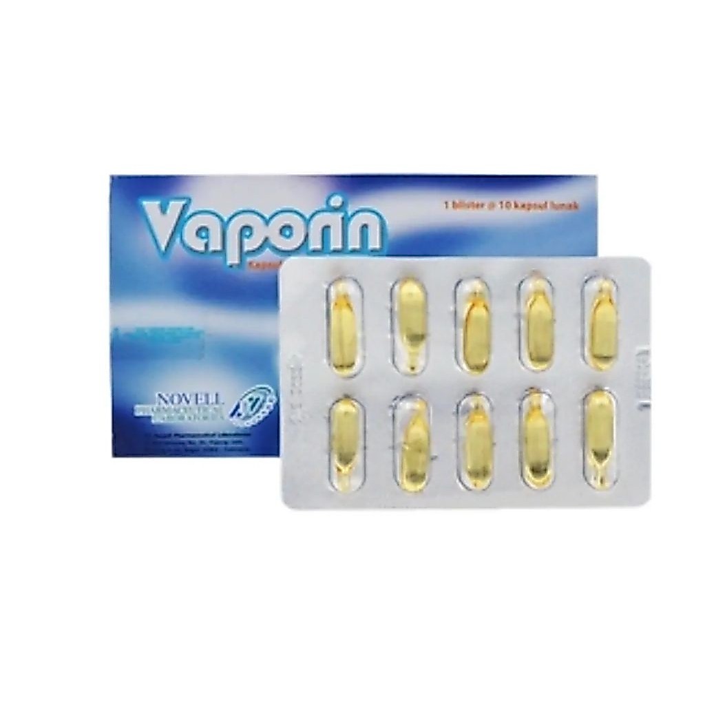 1 KAPSUL VAPORIN Kapsul Dekongestan Inhalasi Untuk Bayi  Anak Dan Dewasa