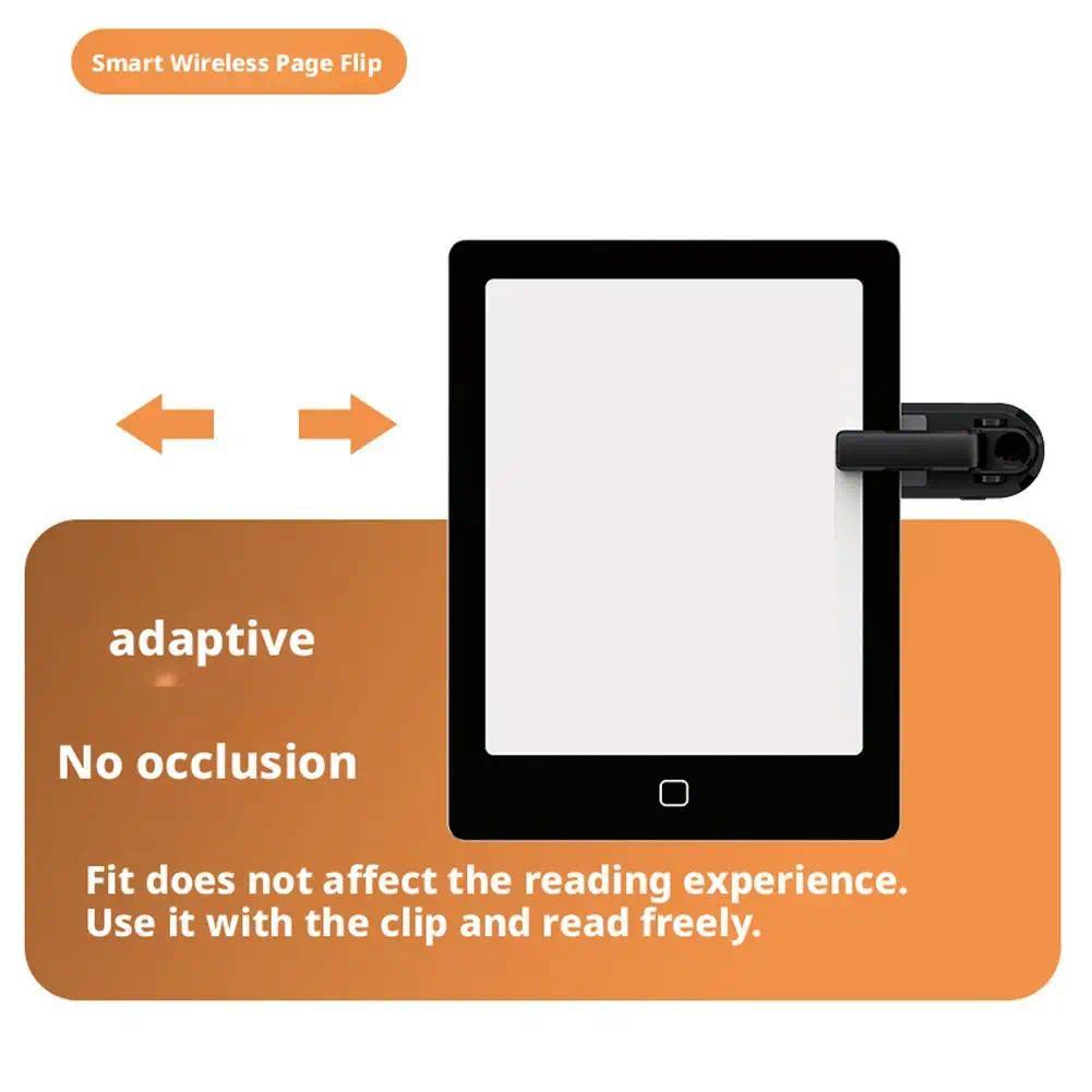 Fingertip RC Page Turners Type-C Reargeable Remote Page Camera Tablets Clicker Remote Wireless Wirel