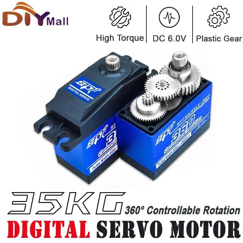 35KG SPT5535LV-360 gital Servo 360 Degree Continuous Rotation High Torque Metal Gear For RC Robot In
