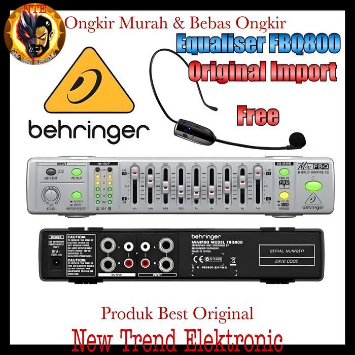 Equaliser Behringer Mini Fbq800New original Import Asli garansi 1tahun