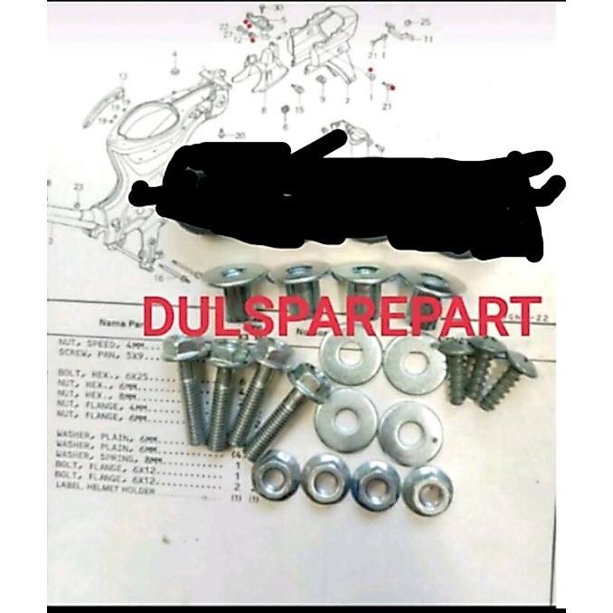 baut set spakbor belakang astrea prima