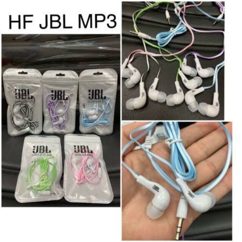 LLU - Headshet JBL Packing Plastik Warna Warni Headset JBL Plastik Mp3 LabaLababy.U
