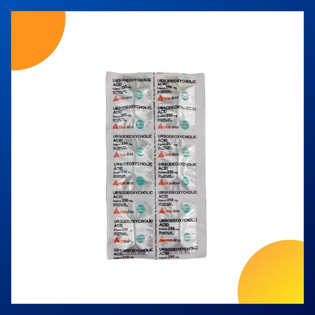 URSODEOXYCHOLIC ACID GENERIK_01 250 MG 1 STRIP @ 6 KAPSUL