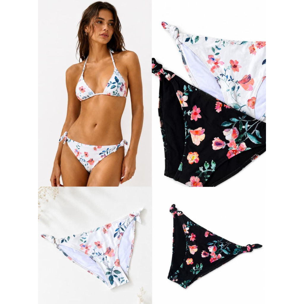 HM Tie Bikini Bottoms Floral