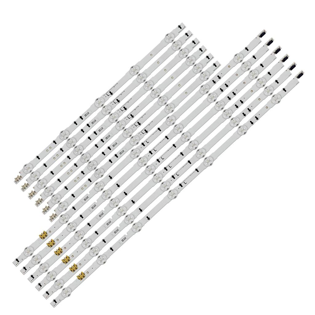 12 Piecesset 55LED strip for samsung TV UA55J5088 UE55H5500 UE55H6200 UE55H6350 UE55H6400 UE55H6500 