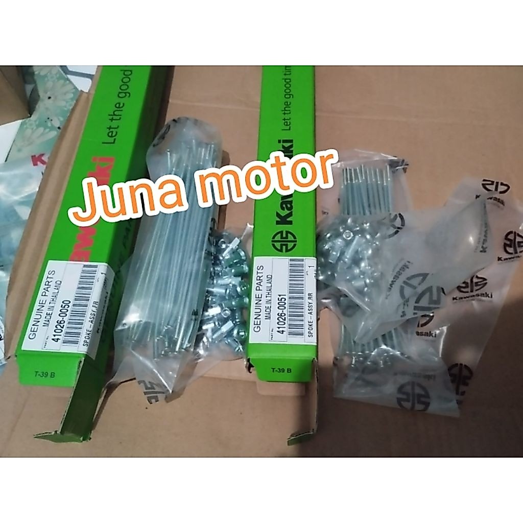 jari jari ruji depan dan belakang KLX Dtracker 150 Ring 14 original