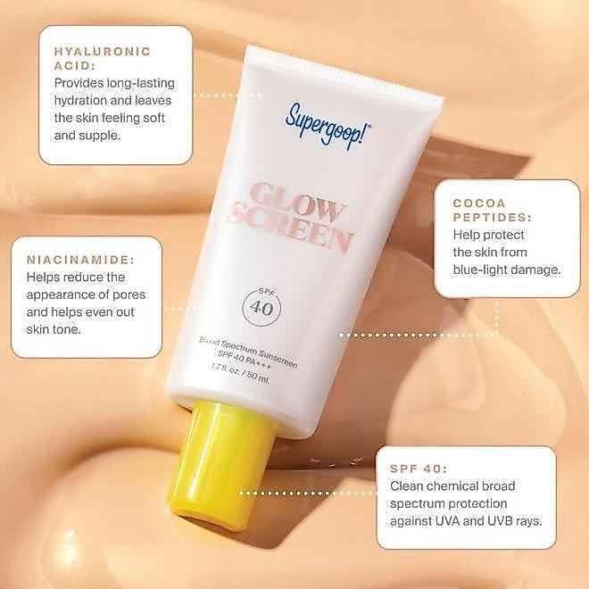 SUPERGOOP Glowscreen SPF 40 Sunscreen Supergoop Glow Screen ori