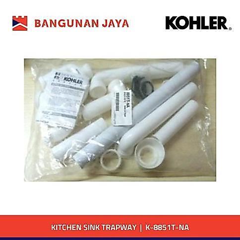 KOHLER KITCHEN SINK TRAPWAY WHITE | K-8851T-NA