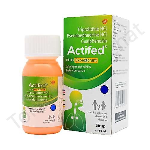ACTIFED PLUS EXPECTORANT 60ml / ACTIFED HIJAU BATUK BERDAHAK DAN PILEK / ACTIFED BATUK BERDAHAK / AC