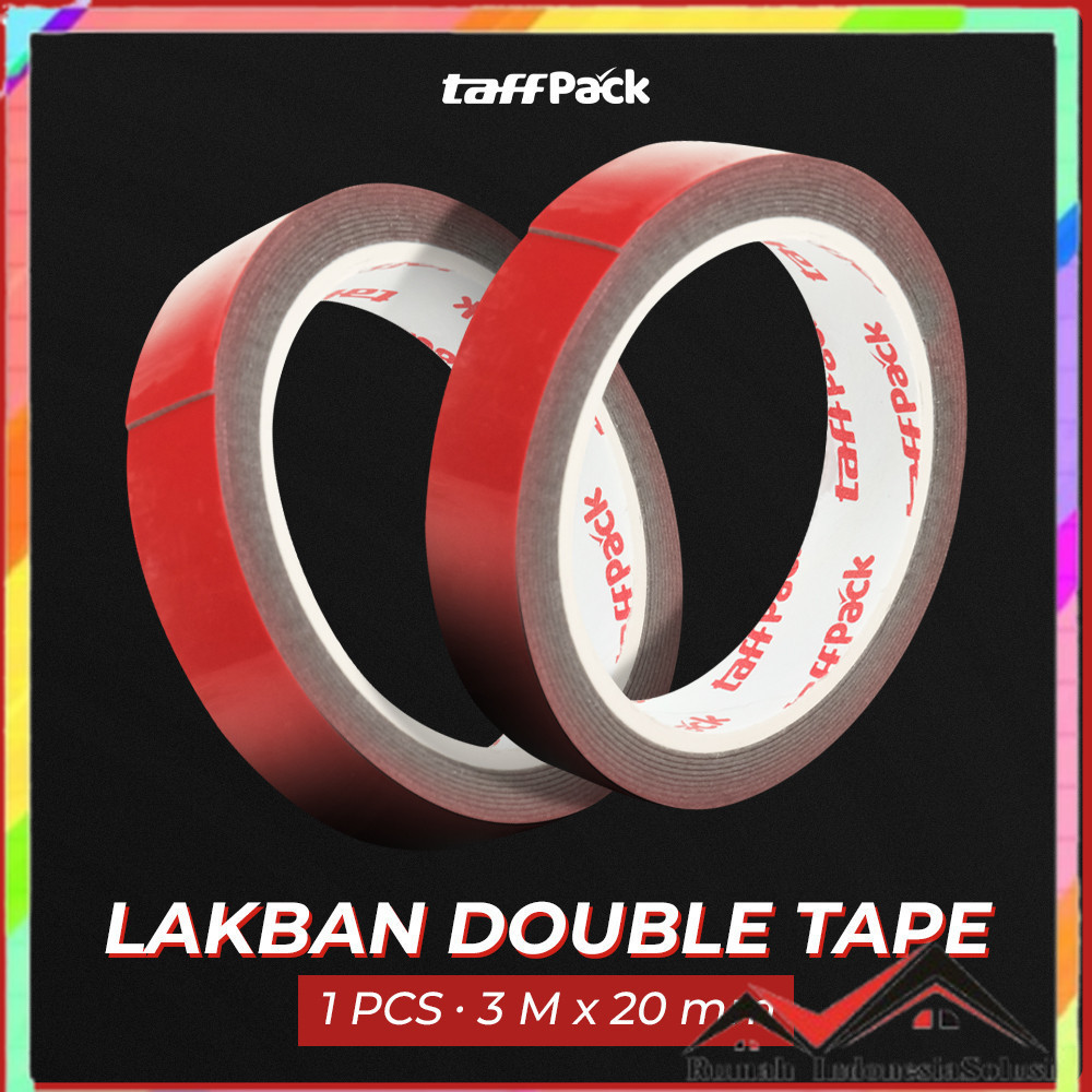 

- TaffPACK Lakban Selotip Double Tape Strong Heavy Duty 1 PCS - SC-3M -