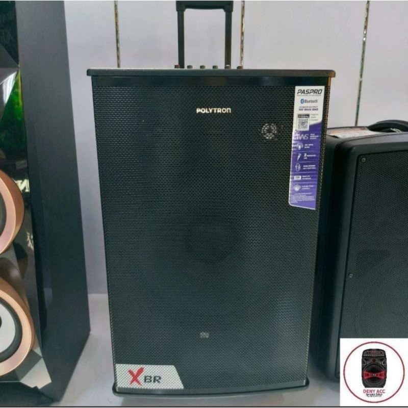 ACTIVE SPEAKER 15 INCH POLYTRON PAS PRO 15F7 FREE MIC WIRELES 2 PORTABLE