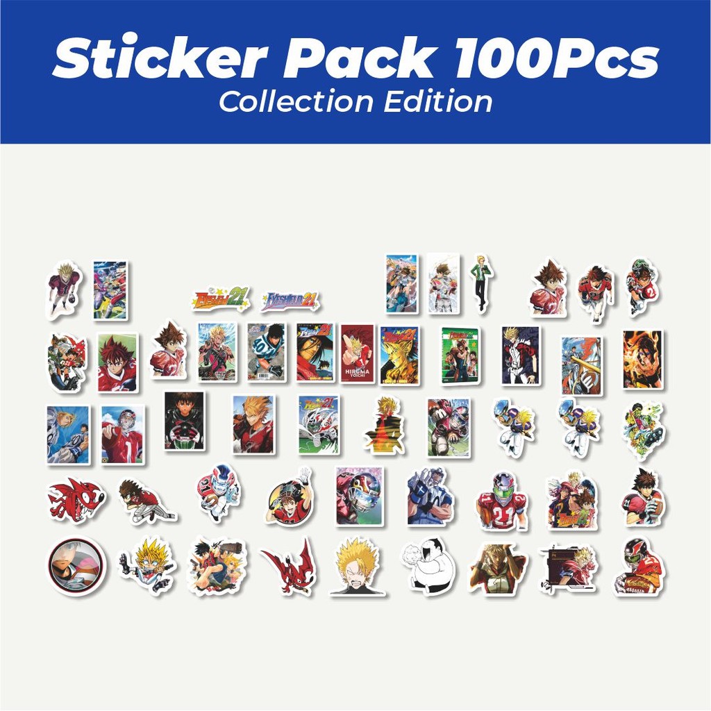 

Hot Stiker Anime Eyeshield 21Character Mix 1 Lucu Anti Air Stikers Berperekat Waterproof Sticker Decal Buat Motor Helm Buku Journal Koper Casing HP Laptop Botol Minum