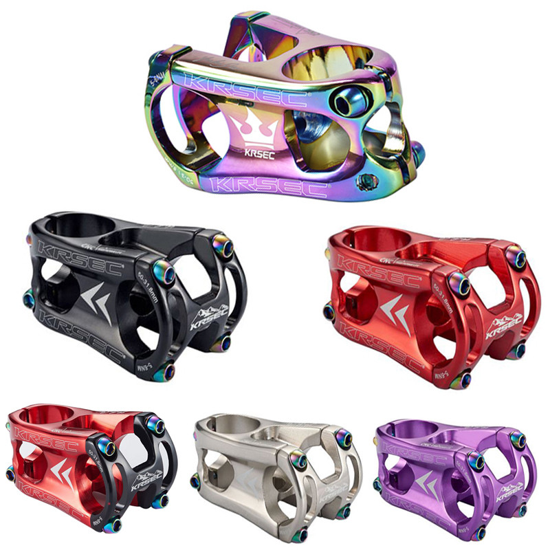 KRSEC Mtb Stem Bicycle Power Mountain Bike Bridge Handlebar Pipe Short Power Cycling Table Rod Adjus