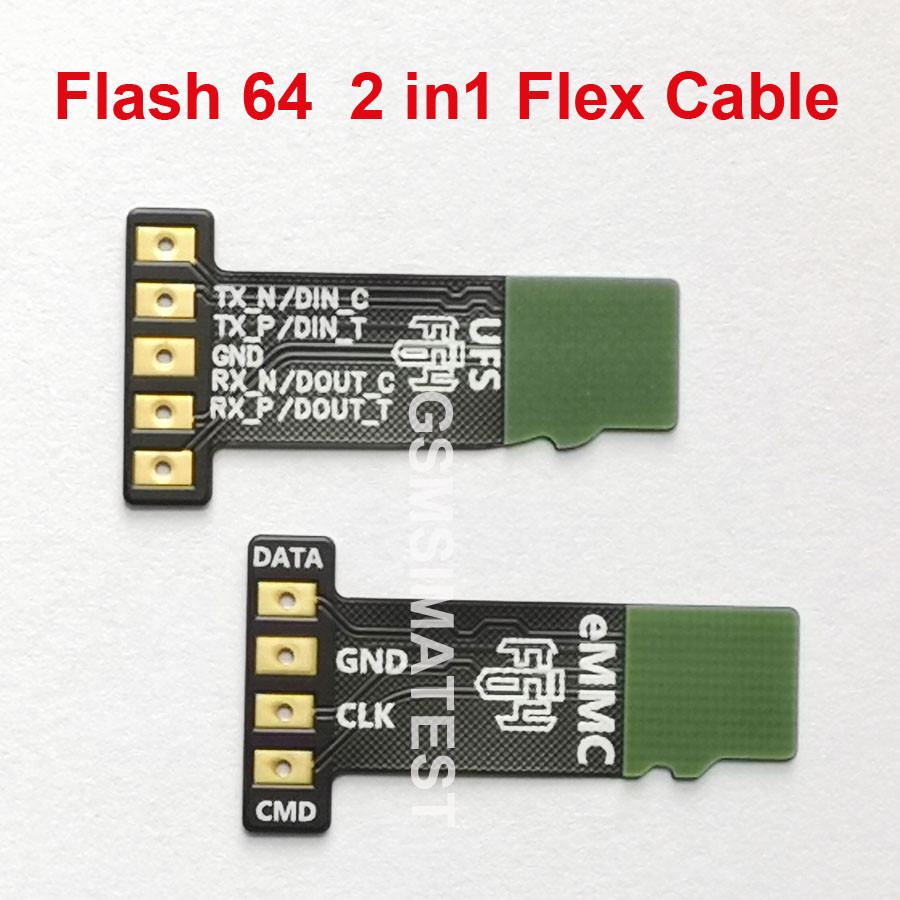 Flash 64 F64 Ultra Lite Box UFS eMMC Flex 2 in 1 Cables Adapter