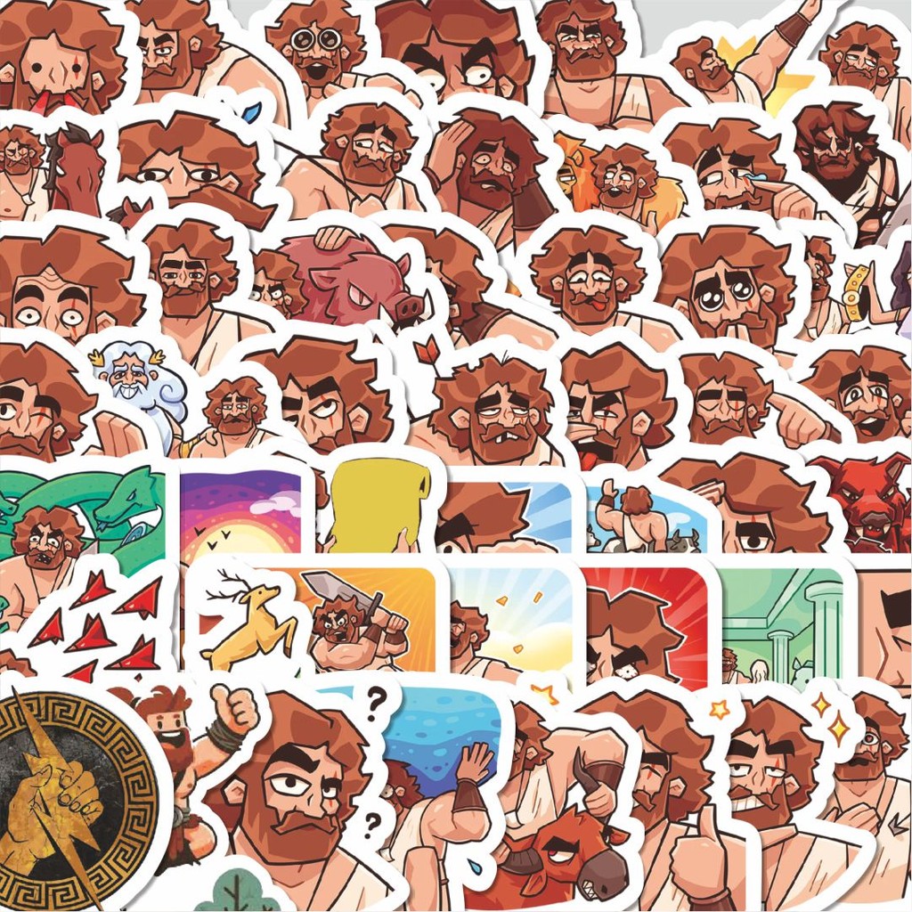 

Stiker Cutting Pack Stiker Kartun Funny Hercules Isi 100Pcs Series Aesthetic Lucu Keren Untuk Koper Bahan Vynil