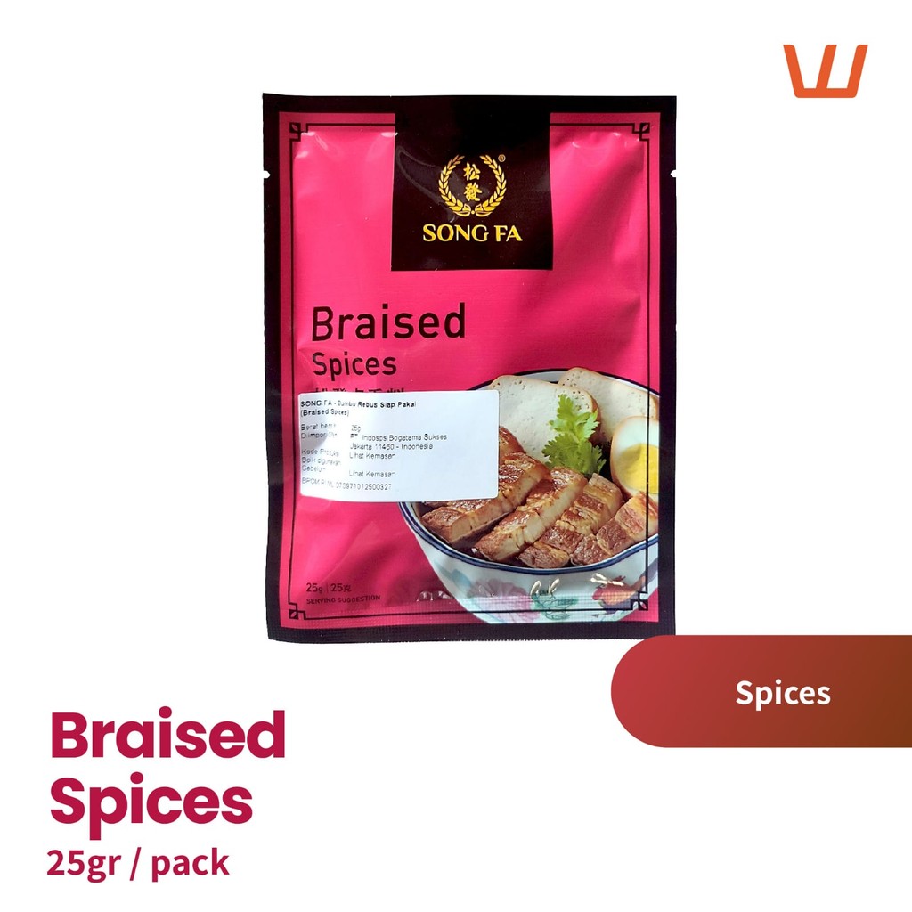 

Bumbu Babi Kecap Merk Song Fa ( Braised Spices 50Gr )