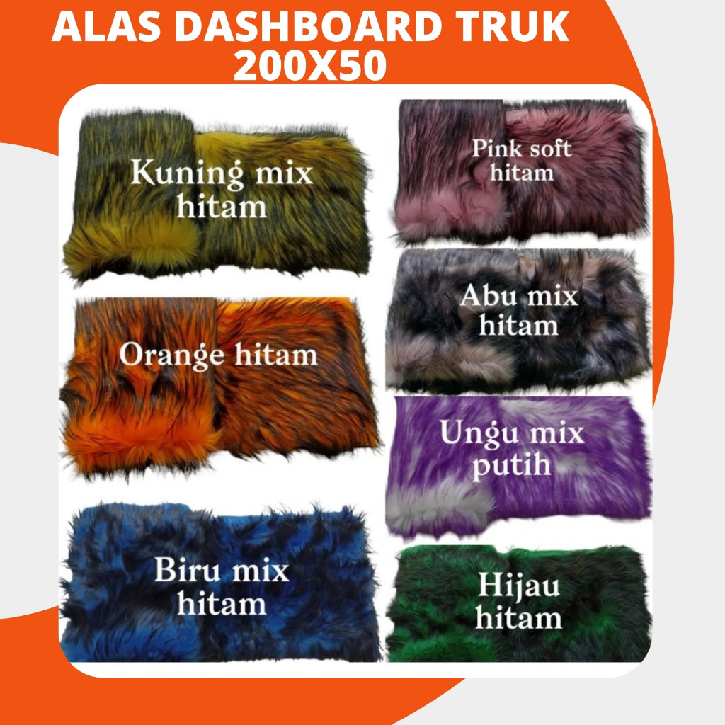 Taplak Dashboard Mobil/Truk Bulu Korea Tebal – Ukuran Jumbo 200x50 bulu-rajut store
