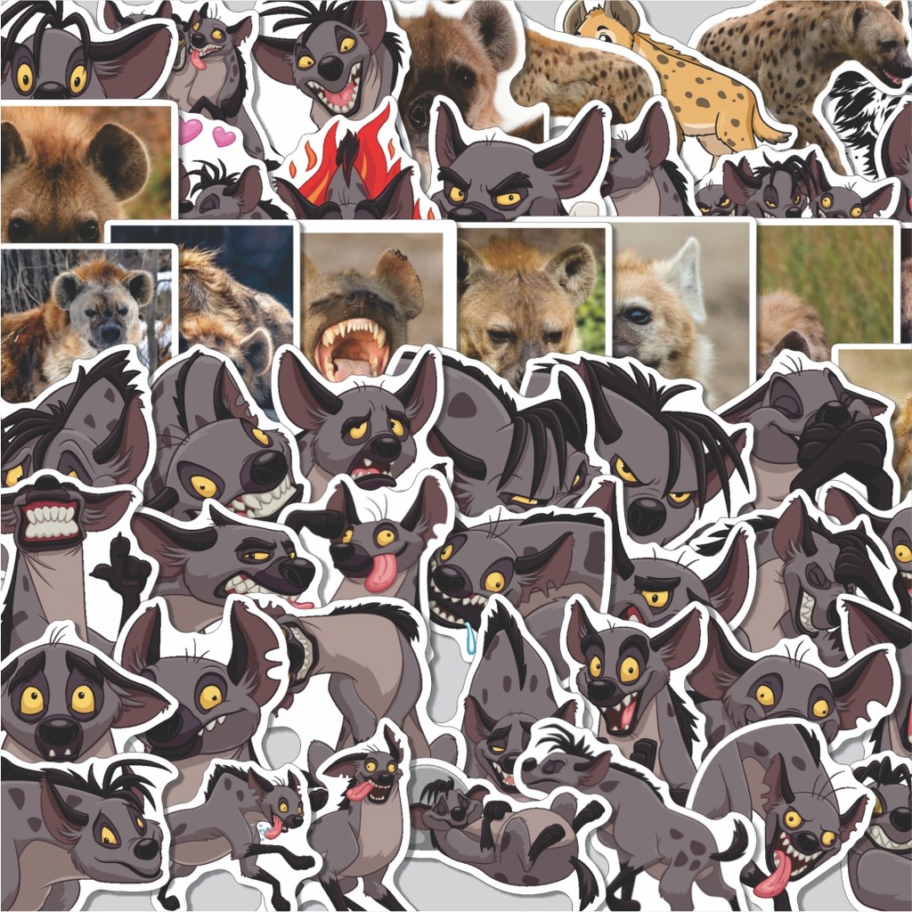 

Stiker Cutting Pack Stiker Cute Animal Hyena Isi 100Pcs Series Aesthetic Lucu Keren Untuk Koper Bahan Vynil