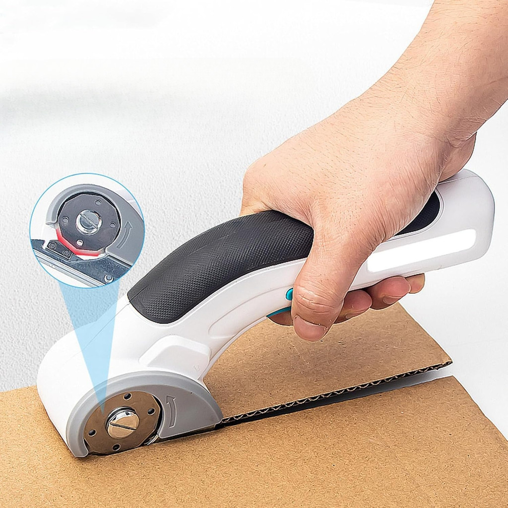 

Cordless Electric Tailor Scissors USB Charging Mini Cardboard Cutter Powerful Shears Tool Leather, Fabric Cloth Cutting Tool
