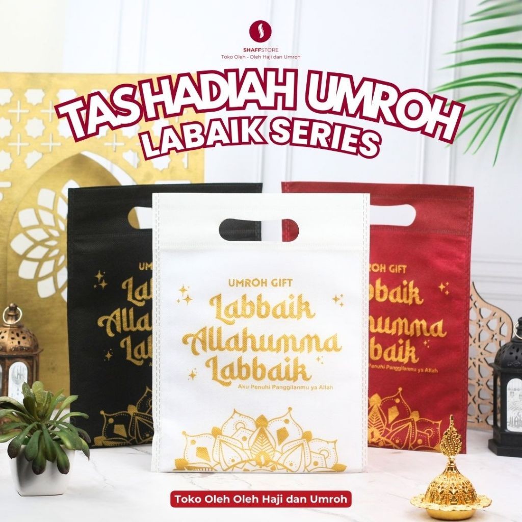 

Tas Hadiah Oleh-Oleh Umroh Souvenir Umroh 1 pak Isi 100pcs