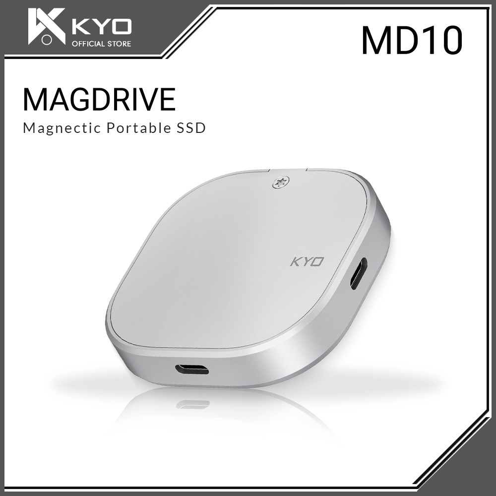 KYO Magdrive MD10 10Gbps 128GB 256GB 512GB 1TB 2TB Magsafe Magnetic SSD Portable USB 3.2 Gen 2x1 10G