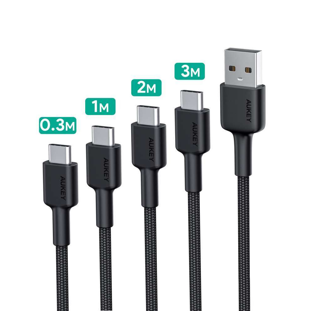 AUKEY CB-CMD39 TYPE A TO C 0.3M+1M+2M+3M