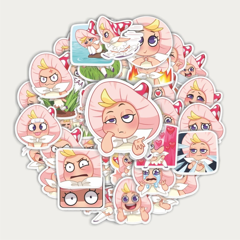 

Sticker Pack Stiker Marusia The Cute Mushrom Girl | Sticker TUMBLR | Stiker LAPTOP KOPER HELM